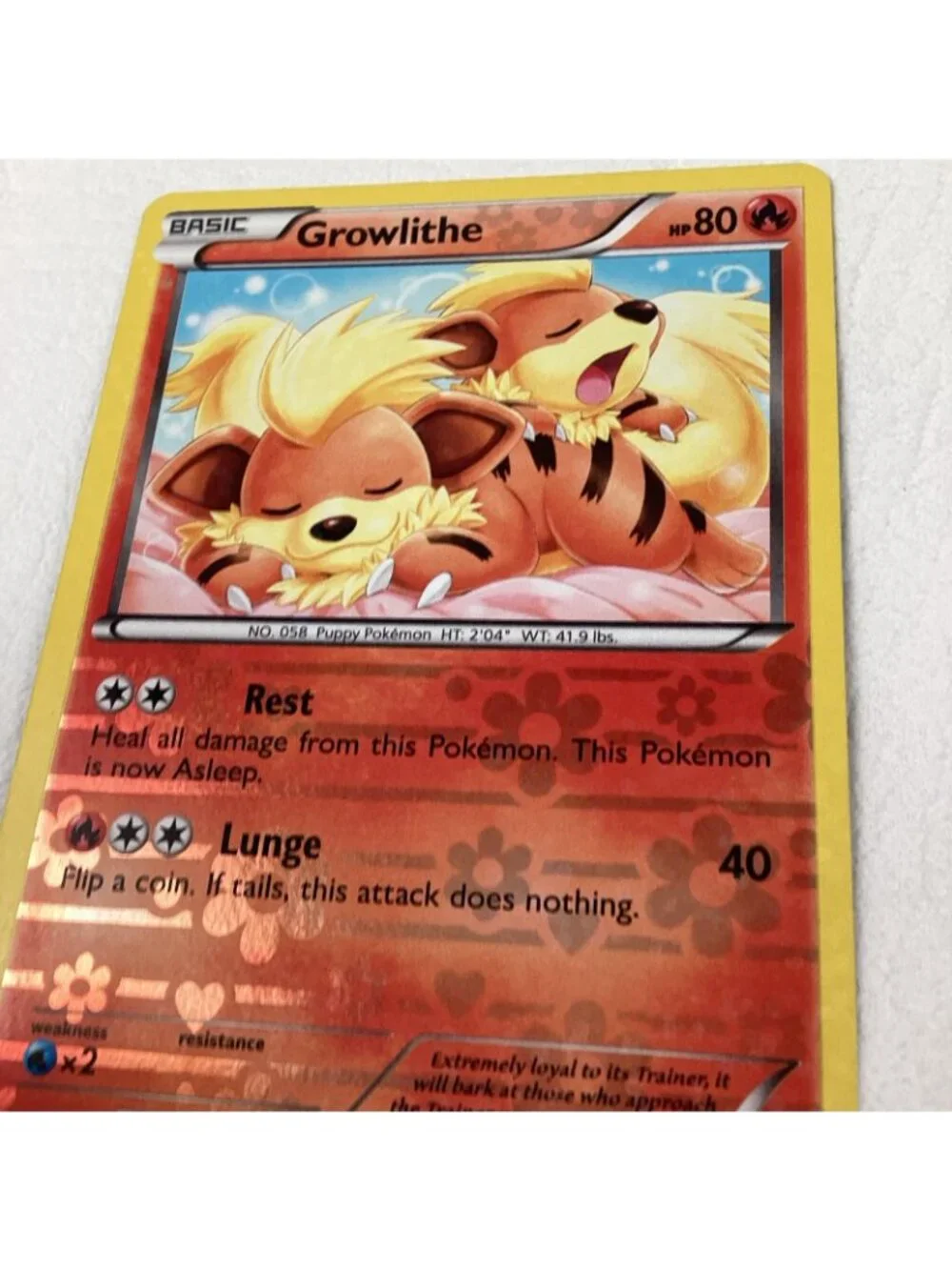 Growlithe RC4/RC25 Legendary Treasures: Radiant Collection Pokemon TCG Holo Rare